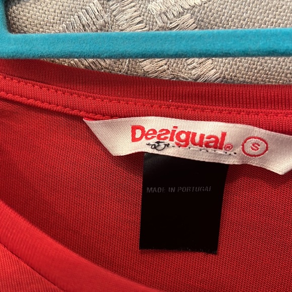 Desigual Tunic/mini dress red size S 3/4 sleeves - Picture 5 of 11